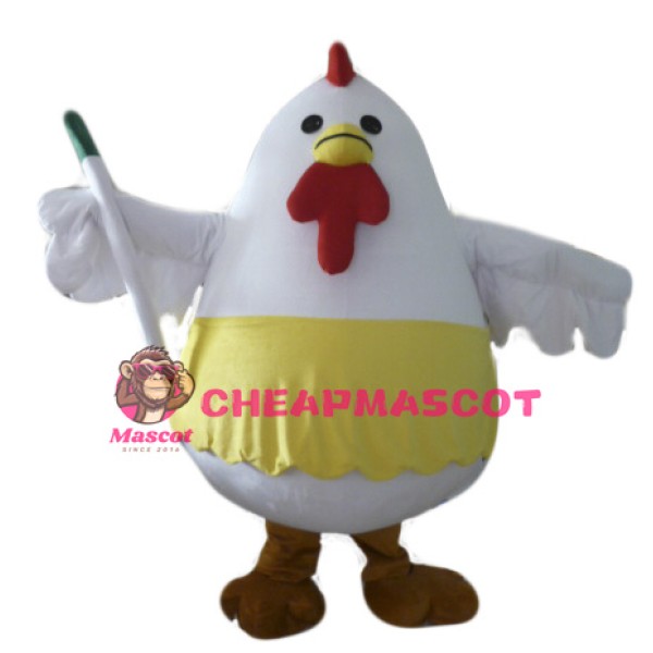Fat Chicken Mascot Costume