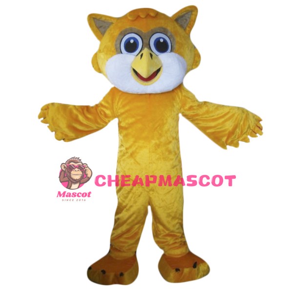 Yellow Owl Mascot Costume