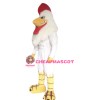 Power White Rooster Mascot Costume