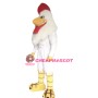 Power White Rooster Mascot Costume