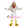 Power White Rooster Mascot Costume