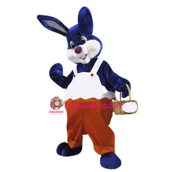 Blue Rabbit Mascot Costume