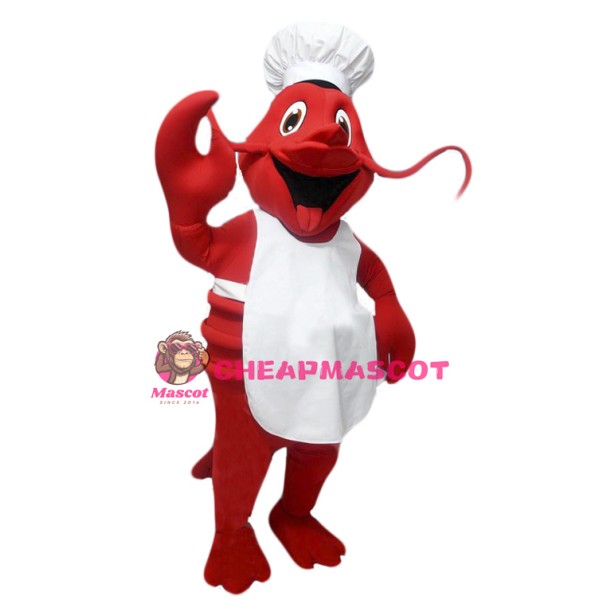 Chef Lobster Mascot Costume
