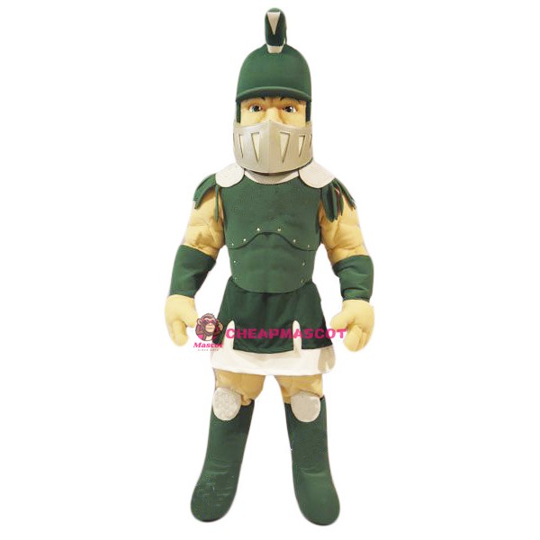 Green Spartan Titan Trojan Mascot Costume