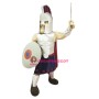 Silver Spartan Titan Trojan Mascot Costume