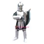 Silver Green Spartan Titan Trojan Mascot Costume