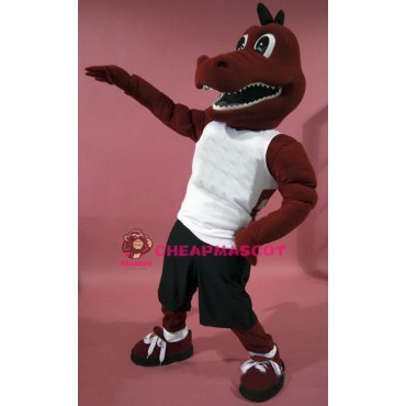 Sport Red Dragon Mascot Costume