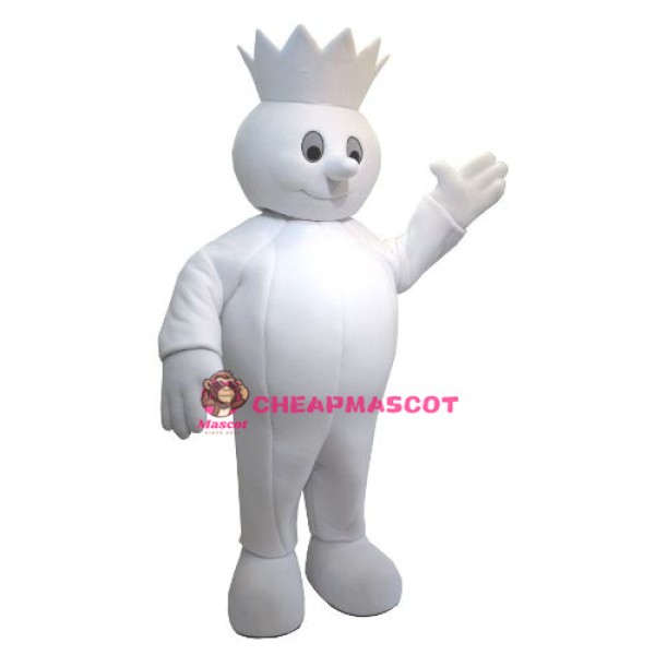 King Snowman Mascot Costume