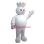 King Snowman Mascot Costume