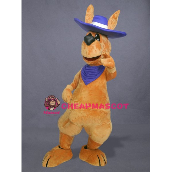 Friendly Adult Kangaroo Mascot Costume
