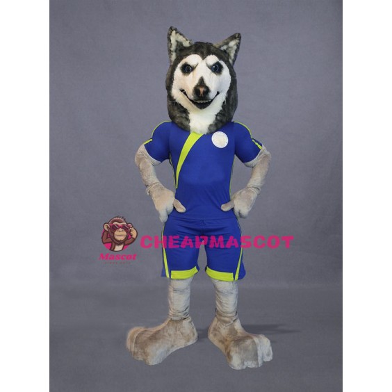 Football Husky Dog Mascot Costume