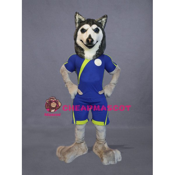 Football Husky Dog Mascot Costume