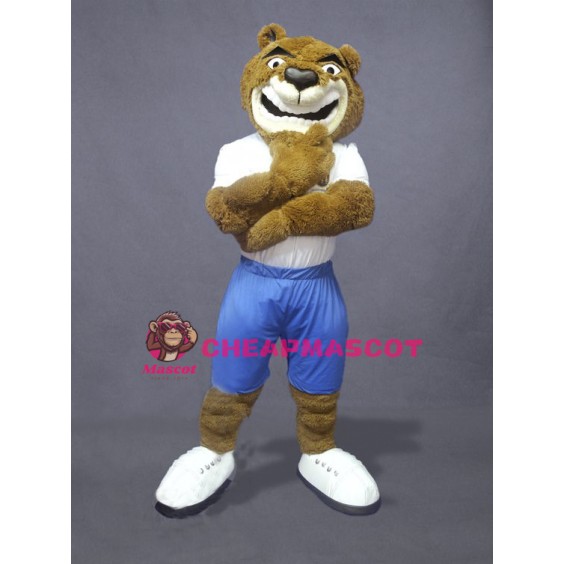 Confident Bear Mascot Costume