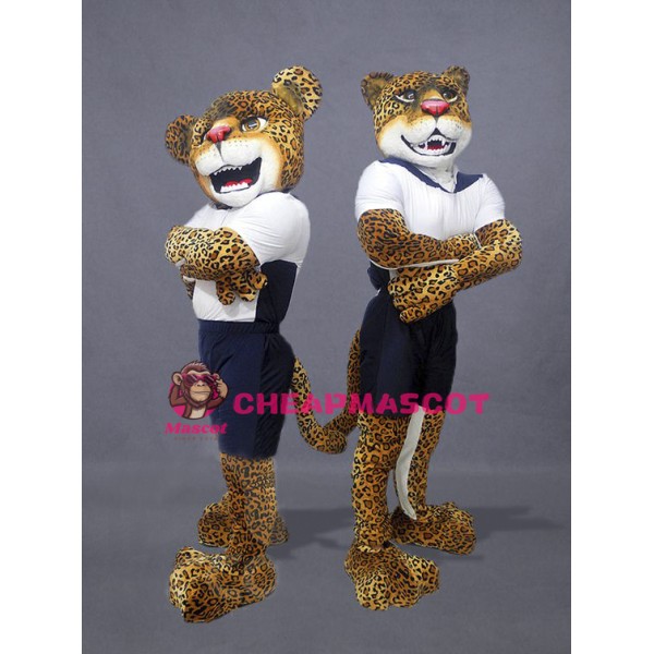 Single Power Jaguar Mascot Costume