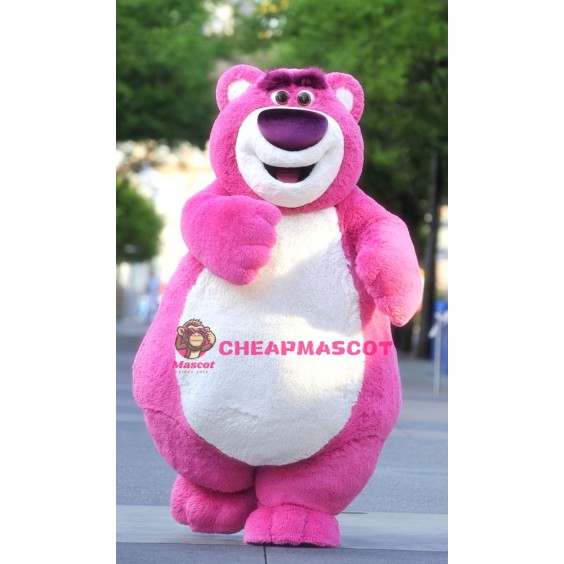 Cute Pink Bear Mascot Costume