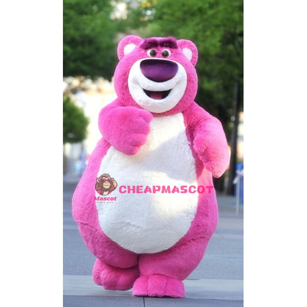 Cute Pink Bear Mascot Costume
