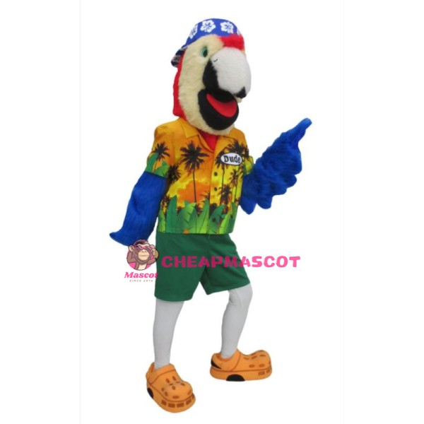 Dude Parrot Mascot Costume