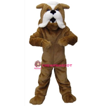 Brown Bulldog Mascot Costumes