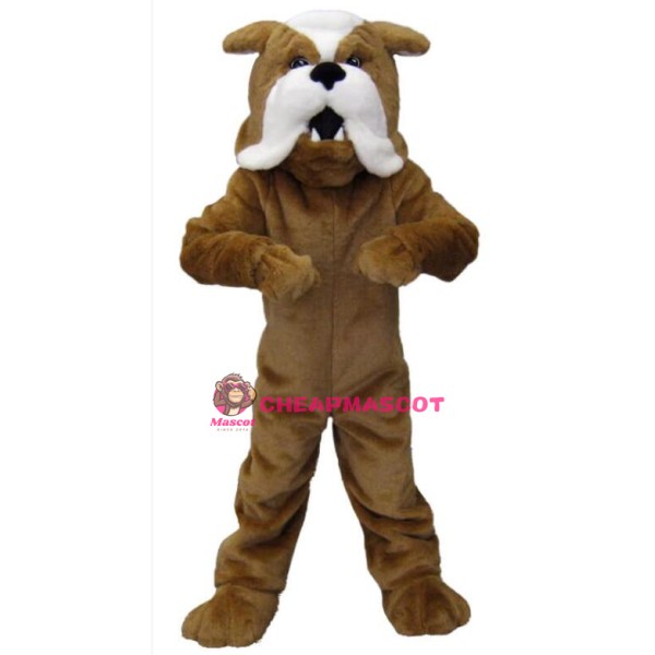 Brown Bulldog Mascot Costumes