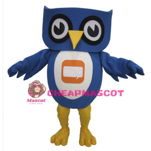 Lovely Blue Owl Mascot Costume