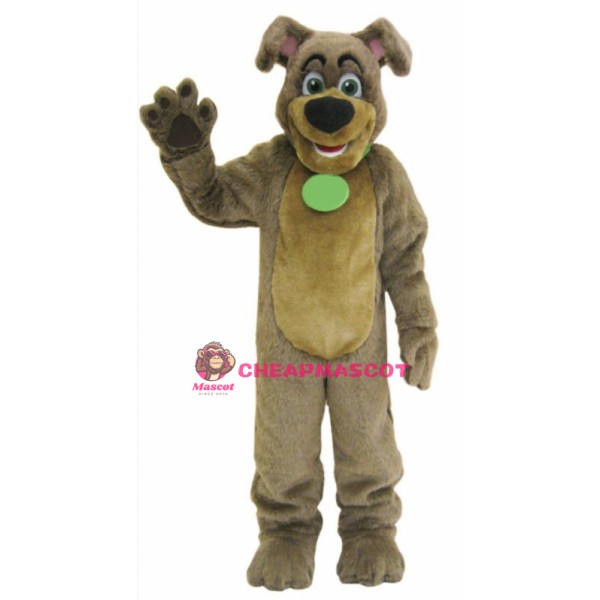 Cute Brown Dog Mascot Costume