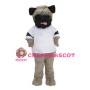 Ugly Pug Dog Mascot Costume
