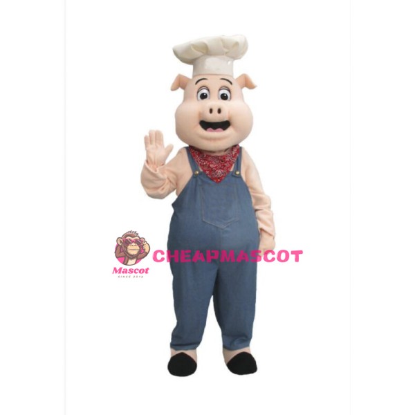 Chef Pig Mascot Costume