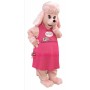 Pink Dog Mascot Costume
