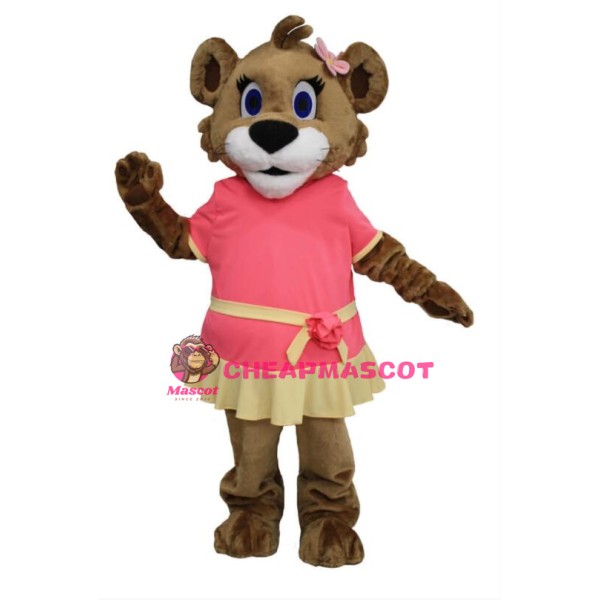 Cute Female Lion Mascot Costume