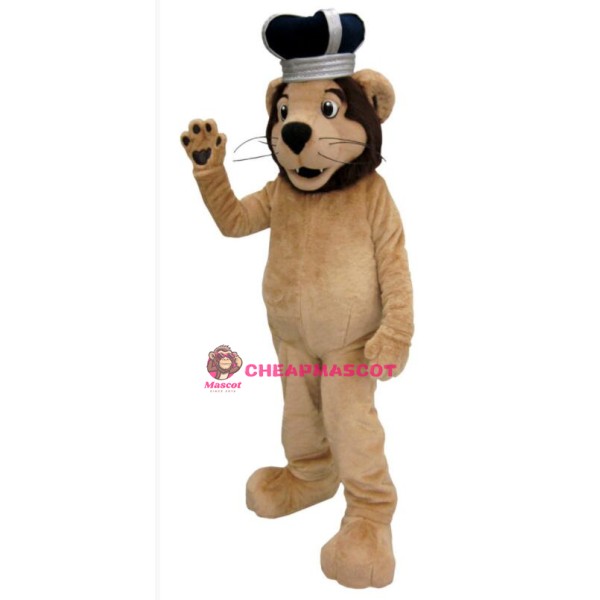 Old Blue Lion Mascot Costume