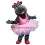 Ballerina Hippo Mascot Costume