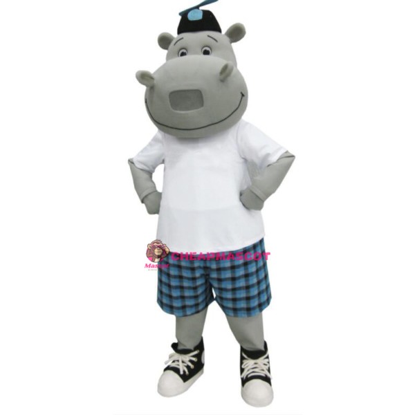 Sunny Hippo Mascot Costume