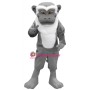 Grey White Monkey Mascot Costume