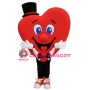 Health Heart With Top Hat Mascot Costume