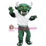 Green Devil Mascot Costume