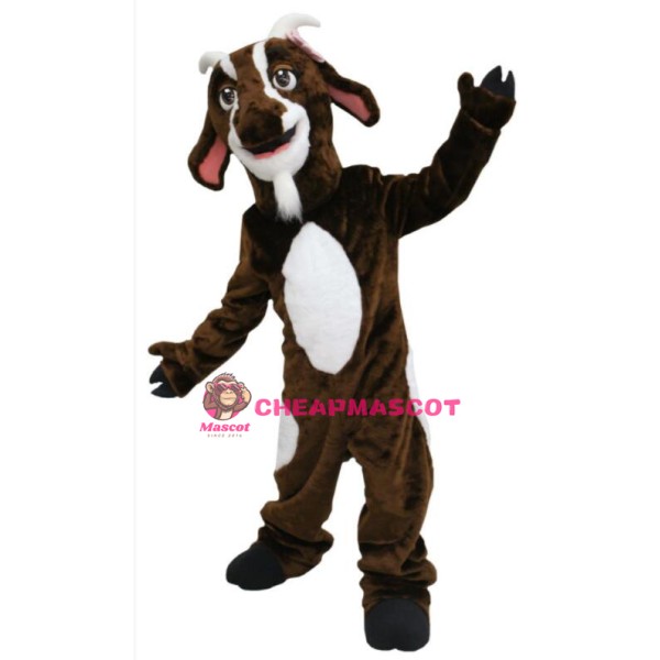 Brown Goat Mascot Costume