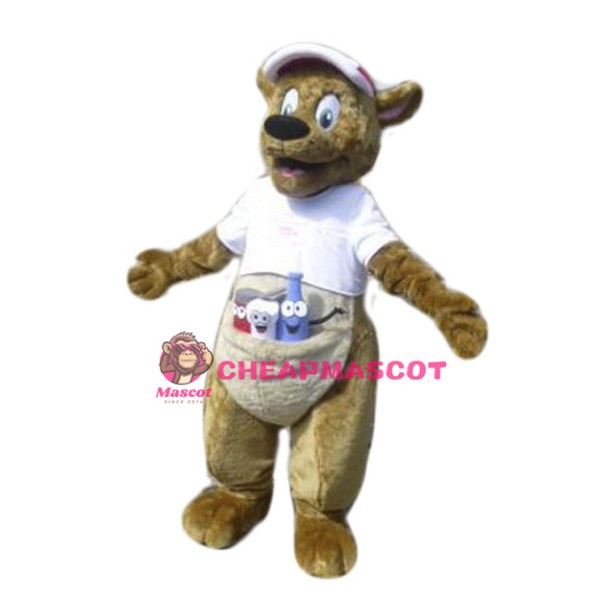 Happy Kangaroo Mascot Costume