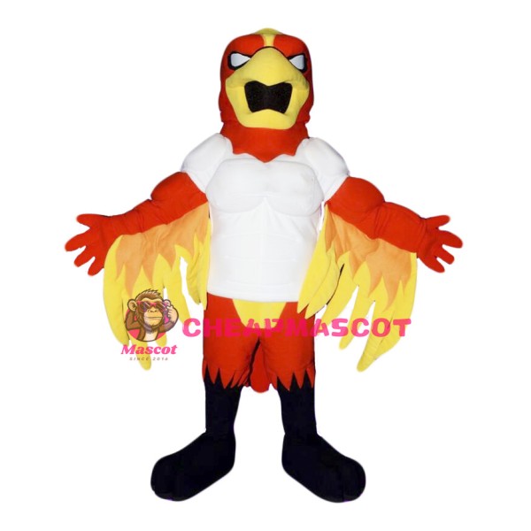 Red Power Fierce Bird Mascot Costume