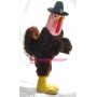 Pink Head Turkey Mascot Costume