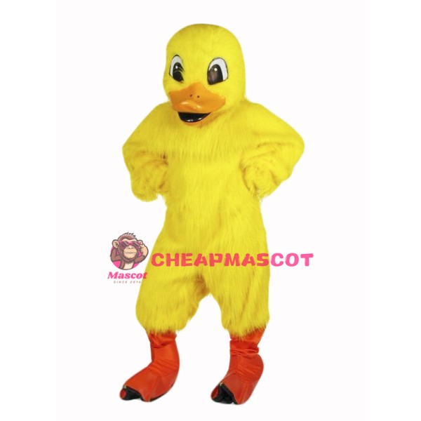 Cute Yellow Duck Mascot Costume