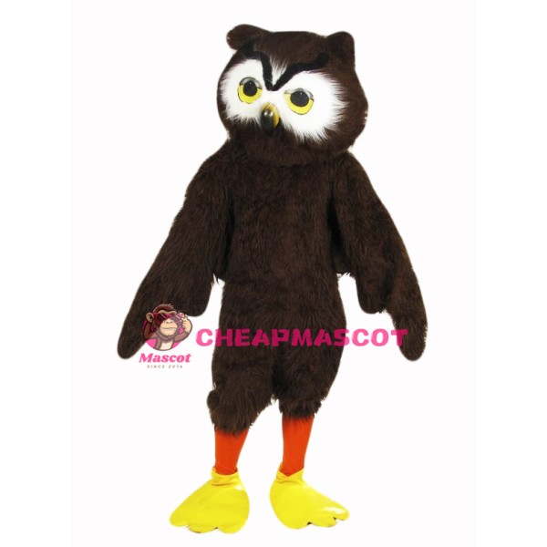 Cute Brown Owl Mascot Costume