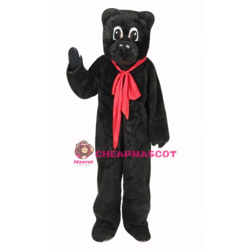 Black Storybook Bear Mascot Costume