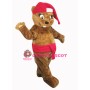 Christmas Beaver Mascot Costume