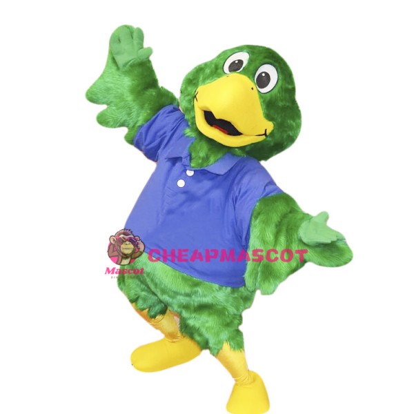 Green Parrot Mascot Costume