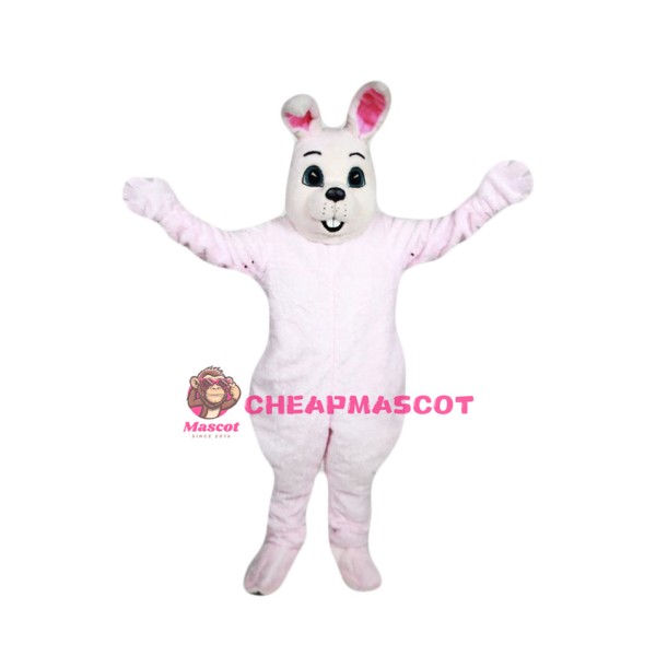 Pink Easter Bunny Mascot Costume