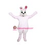 Pink Easter Bunny Mascot Costume