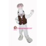 White Easter Bunny Mascot Costume