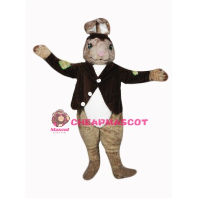 Brown Easter Bunny Mascot Costume