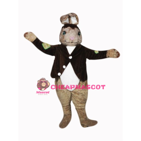 Brown Easter Bunny Mascot Costume