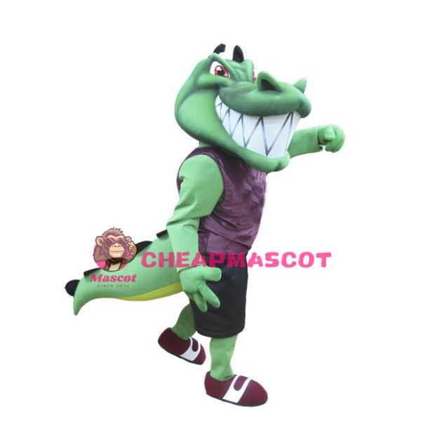 College Crocodile Mascot Costume